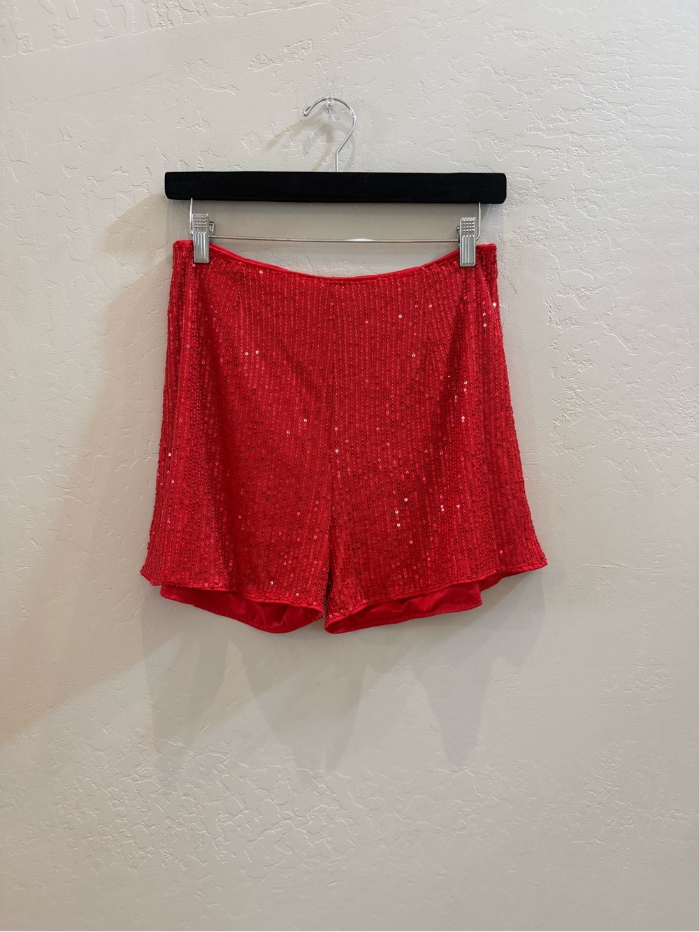 Red Sequin Women’s Shorts